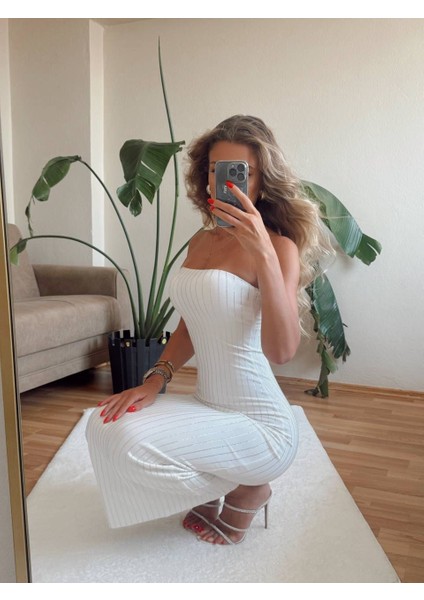 Taşlı Straplez Elbise fiyatları