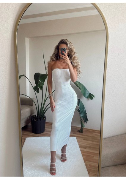 Taşlı Straplez Elbise fırsatları