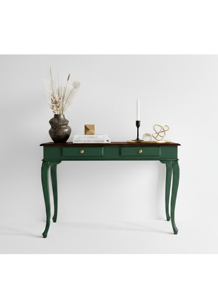 110 cm Masif Çekmeceli Lükens Yeşil Ceviz Dresuar modelleri