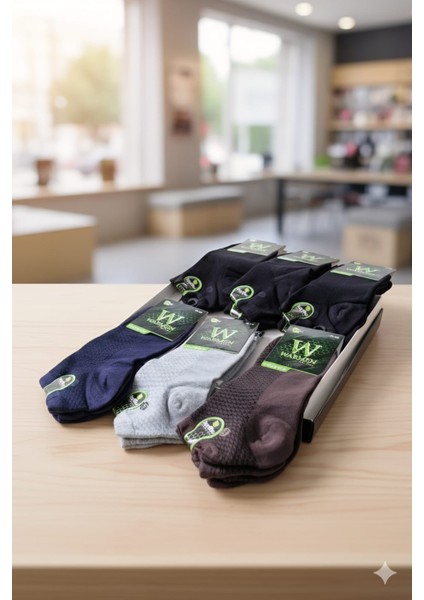 Bambu Erkek Patik Çorap; Mevsimlik ; 41-44 ; Asorti 12'li Kutu fiyatları