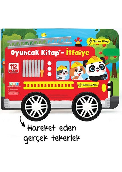 Oyuncak Kitap - Itfaiye (Gerçek Tekerlekli)