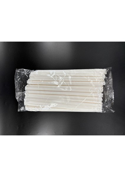 6*197 mm Beyaz Kağıt Pipet-Kağıt Sargılı 100'LÜ Paket fırsatları