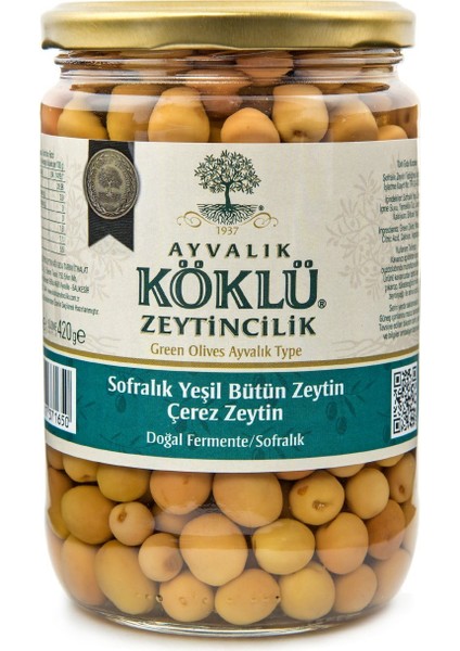 Çerez Yeşil Zeytin 660 cc Cam Kavanoz