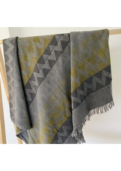 Zikzak Desenli Peştemal Plaj Havlusu 105X150CM %100 Pamuk