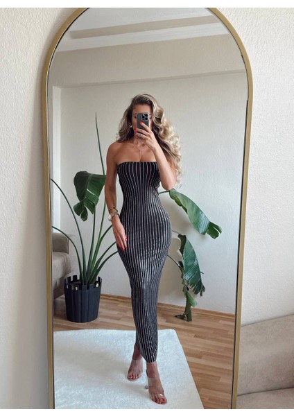 Taşlı Straplez Elbise fiyatları