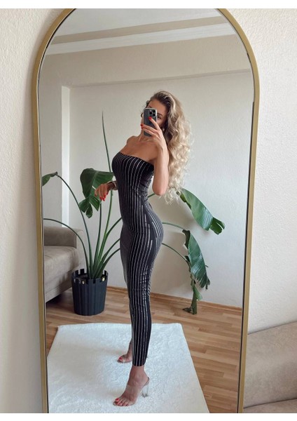 Taşlı Straplez Elbise modelleri