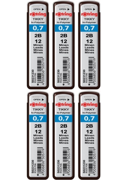0.7 Kalem Ucu 2b (S0231230) 6 Lı Paket