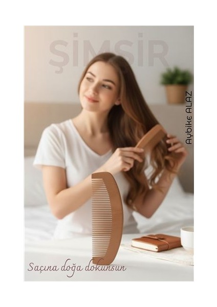 Doğal Şimşir Ahşap Tarak – 16 Cm, Anti-Statik, Kepek Karşıtı ve El Yapımı