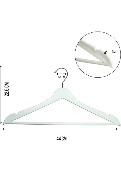 12 Adet Ahşap Görünümlü Askı, Plastik Askı, Elbise Askısı, Kıyafet Askısı, Kancalı Askı fiyatları