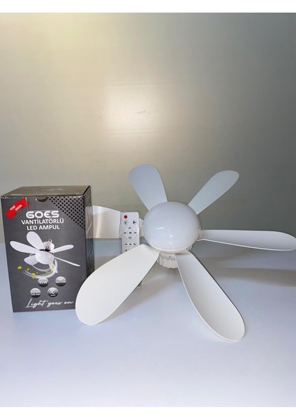 Vantilatörlü LED Empul Tek Ürün 3 Işık Rengi fiyatları