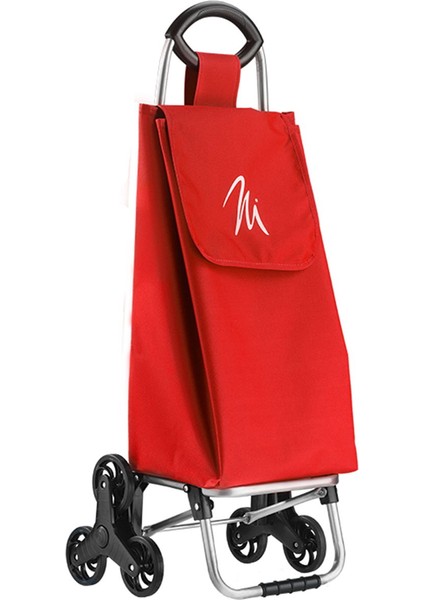 Üç Tekerlekli Pazar Arabası - Kırmızı - 93 cm