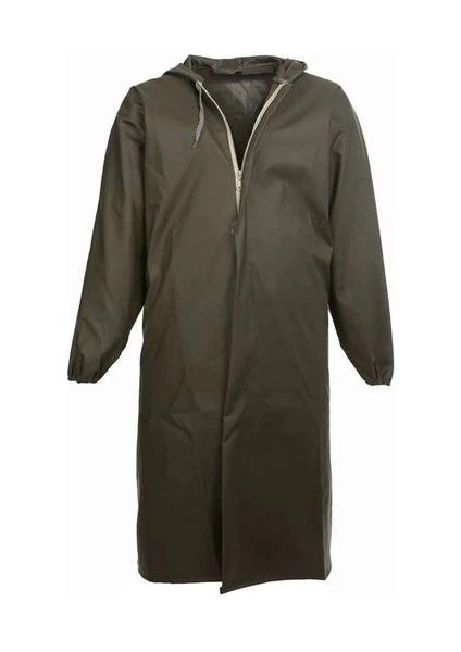 Liman, Avci, Balıkçı, Kurye Kapüşonlu Pardösü Yağmurluk - Haki -Vlmr