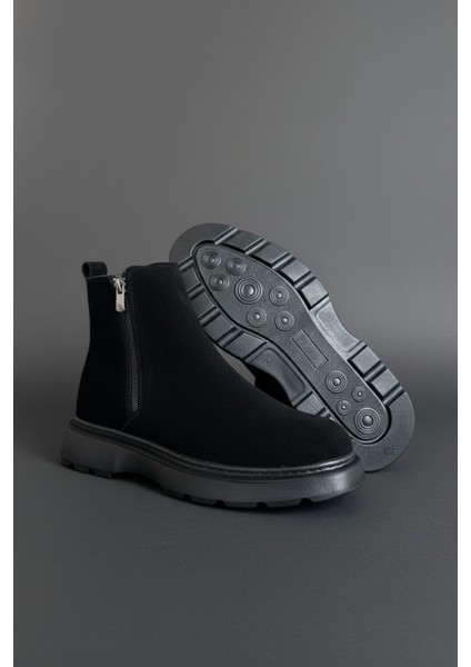 Chelsea Hakiki Deri Çift Fermuarlı Garantili Erkek Kışlık Bot