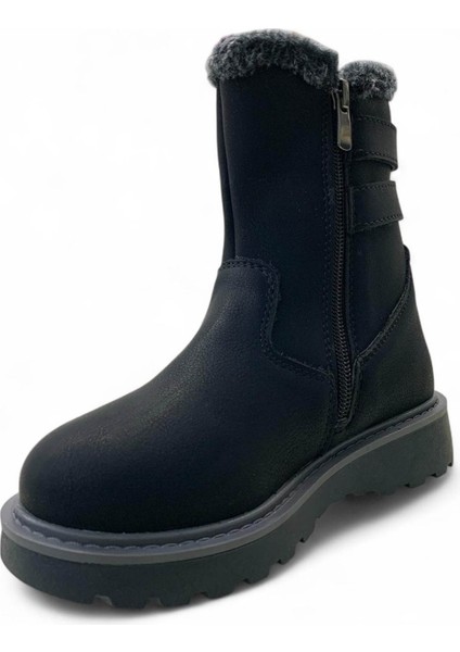Buckle Filet Siyah Kız Çocuk Bot & Bootie modelleri