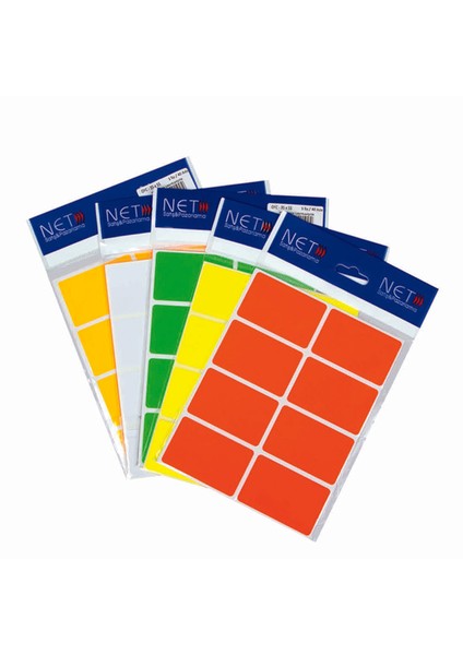 Etiket Renkli Beyaz Büyük Boy Not Kağıdı