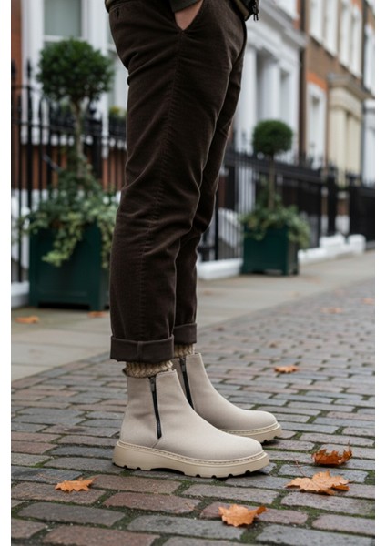 Chelsea Hakiki Deri Çift Fermuarlı Garantili Erkek Kışlık Bot fırsatları