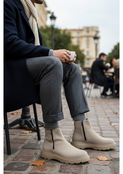 Chelsea Hakiki Deri Çift Fermuarlı Garantili Erkek Kışlık Bot indirimleri