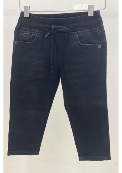 Mojo Erkek Bebek 1-5 Yaş Beli Lastikli Kot Pantolon 5368 Siyah fırsatları