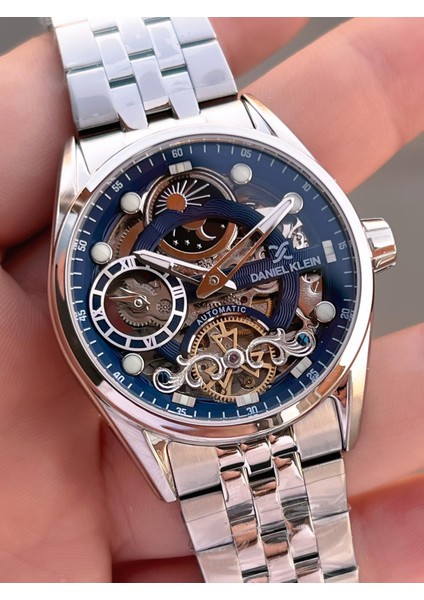 Otomatik Mekanizma Mehtap ve Güneş Kadranlı 2 Yıl Garantili Erkek Kol Saati OTM.13855.1 fırsatları