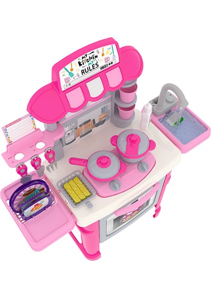 Sesli Işıklı Akan Musluklu Mutfak Seti 40 Pcs modelleri