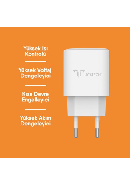 iPad Air 6. Nesil / iPad Pro 7. Nesil Uyumlu 30W Hızlı Şarj Adaptörü