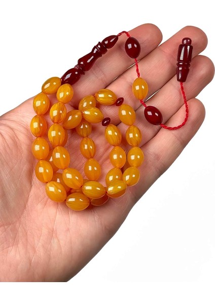 Şükrü Baba Atölyesinden Osmanlı Tarzı Sıkma Kehribar Tesbih modelleri