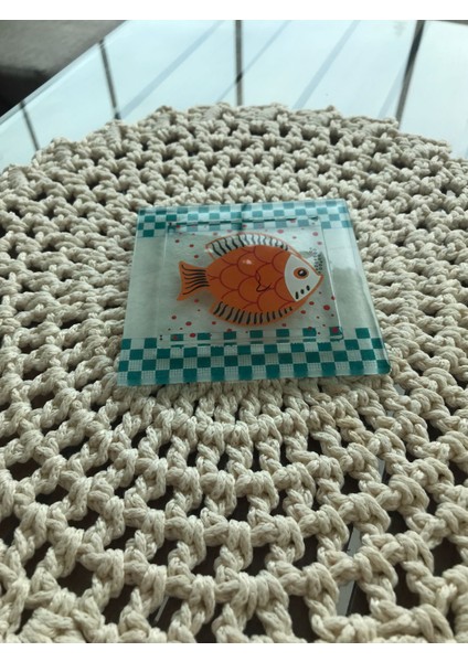 Cam Banyo Gideri Süsü 97 mm x 97 mm Dekoratif Gider Kapağı-Balık fırsatları