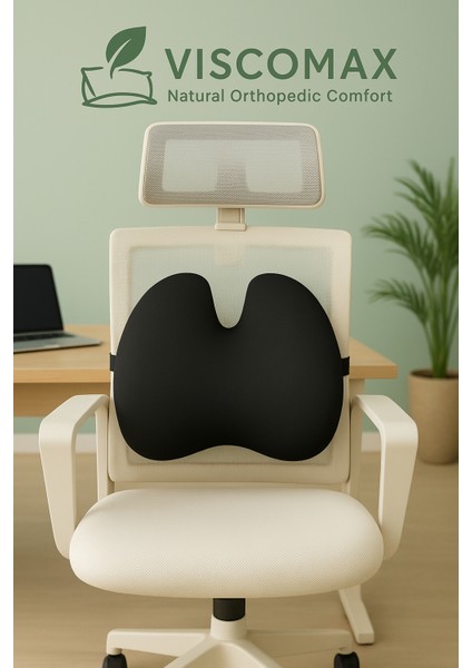 Ortopedik Bel Minderi Visco Sırt Minderi Ofis, Ev, Araç Bel Destek Minderi