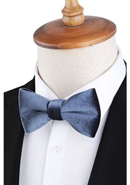 Füme Kadife Papyon Erkekler İçin Şık ve Ayarlanabilir 12 cm Uzunluk