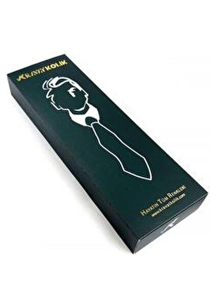 Klasik Kravat Sarı Küçük Desen Mikrofiber 8 cm Genişlik 155 cm Uzunluk