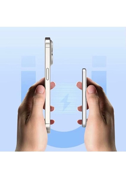 Sonx Manyetik Kablosuz Şarj Taşınabilir Alüminyum Alaşım Powerbank- 5000MAH Hızlı Şarj Ultra Ince modelleri