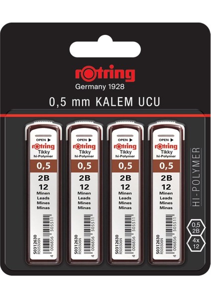Tikky 0,5 2b Hı-Polymer Kalem Uç (4 Adet)