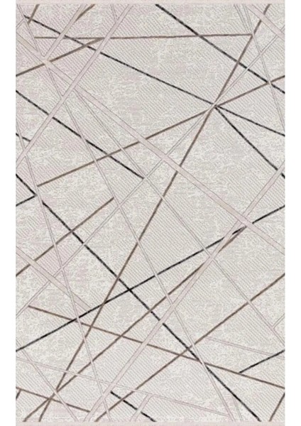 Mısya 1091 Bej Desenli Salon Halısı Koridor Halısı Kesme Halı Yolluk