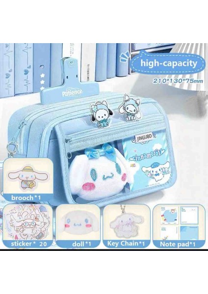 Cinnamoroll Geniş Kapasiteli Kalem Kutu Kalemlik