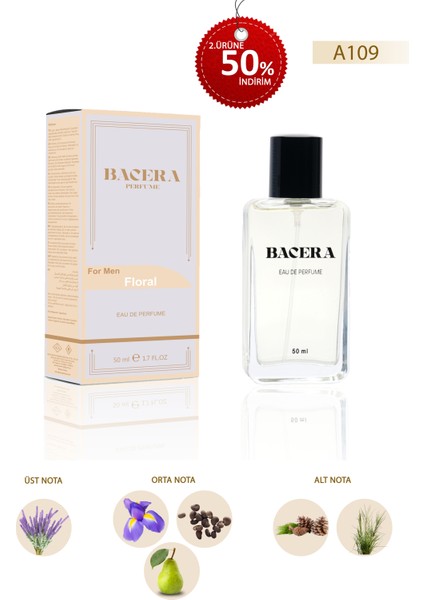 A109 Floral Erkek Parfüm 50 ml