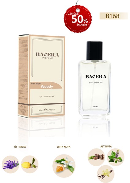 B168 Woddy Erkek Parfüm 50 ml