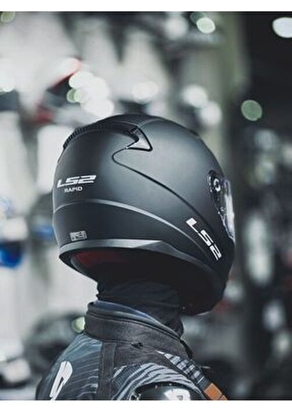 Rapıd 2 Mat Siyah Motorsiklet Kask Polikarbon Dış Kabuk ve Hipoalerjenik İç Astar indirimleri