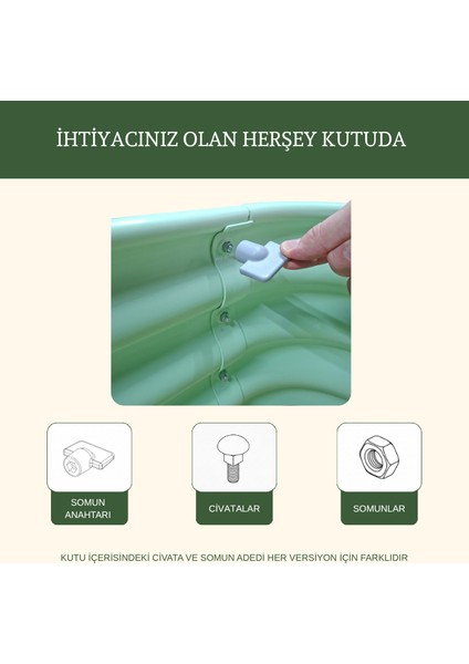 Modüler Yükseltilmiş Bahçe Yatağı Yükseltilmiş Sebze Yatağı No:3 (85X85) Bej fırsatları