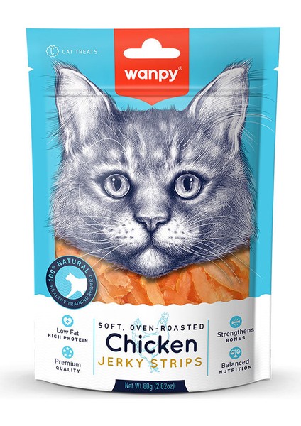 Gerçek Tavuk Fileto 80 gr CA-04S-01 Yumuşak Kedi Ödülü