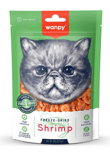 Dondurularak Kurutulmuş Karides Kedi Ödülü