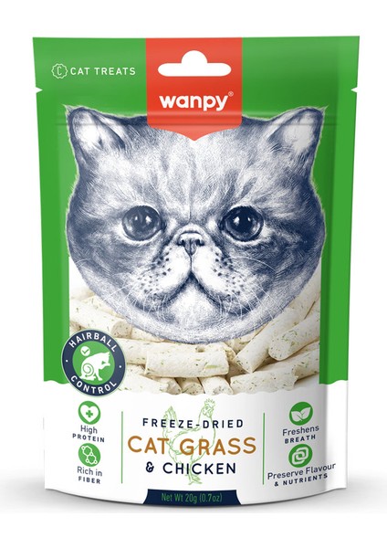 Kedi Dondurulmuş Kedi Çimi ve Tavuklu Kedi Ödülü