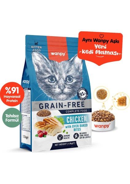 Tahılsız Tavuklu Yavru Kedi Maması