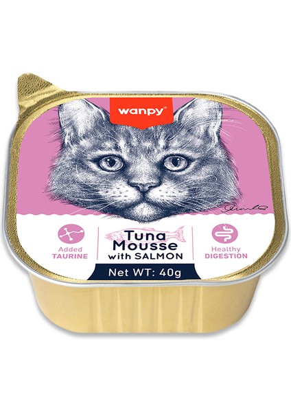 Ton Balıklı ve Somonlu Alutray Yaş Mama