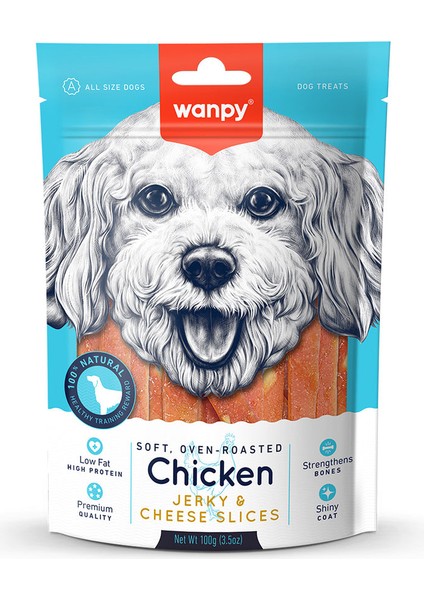 Yumuşak Tavuk & Peynir Dilimleri Köpek Ödülü