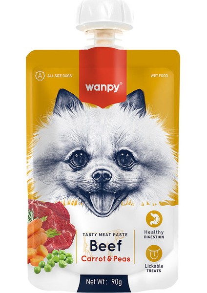 Taze Sığır Etli ve Havuçlu Köpek Et Ezmesi