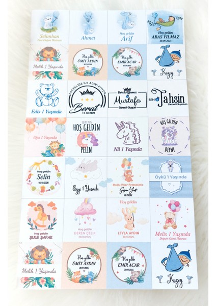 Kişiye Özel Çikolata Kutusu 50’li – Hoş Geldin Bebek, Doğum Günü ve Sünnet Hediyelik metal kutu fiyatları