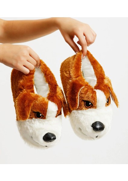 Unisex Yumuşak Taban Sevimli Köpek Panduf Yetişkin ve Çocuk Kız ve Erkek Panduf fiyatları