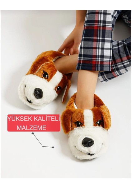 Unisex Yumuşak Taban Sevimli Köpek Panduf Yetişkin ve Çocuk Kız ve Erkek Panduf fırsatları