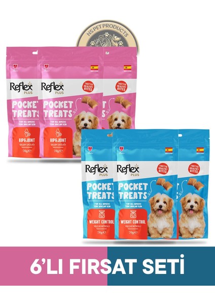 Pocket Treats 6'lı Köpek Ödül Maması Fırsat Set 6X70GR