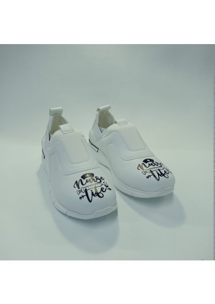 Nurse Desenli Ortopedik Taban Kadın Spor Ayakkabı